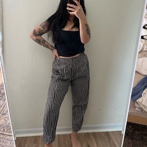 Free people preppy gingham pants